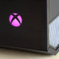 eXtremeRate Retail Removable Logo Power Button LED Pink Color Change Sticker Decal for Xbox One Console -GX00083K*5