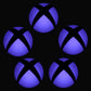 eXtremeRate Retail Removable Logo Power Button LED Purple Color Change Sticker Decal for Xbox One Console -GX00083P*5