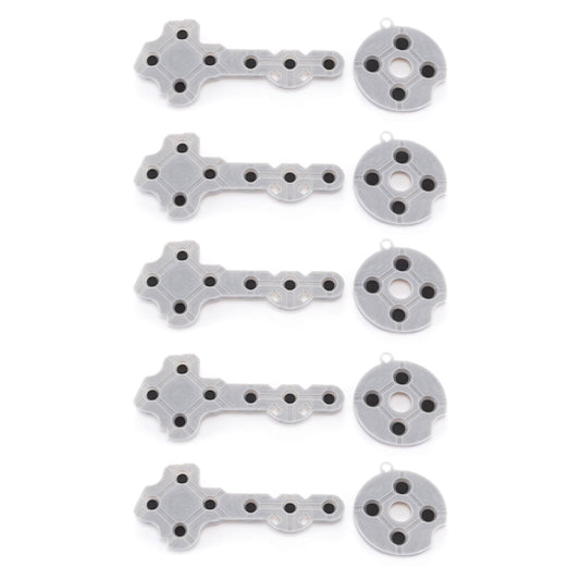 eXtremeRate Retail 5PCS Replacement Kits Rubber Conductive Pad Button Parts For Xbox 360 Controller-GX3F0007*5