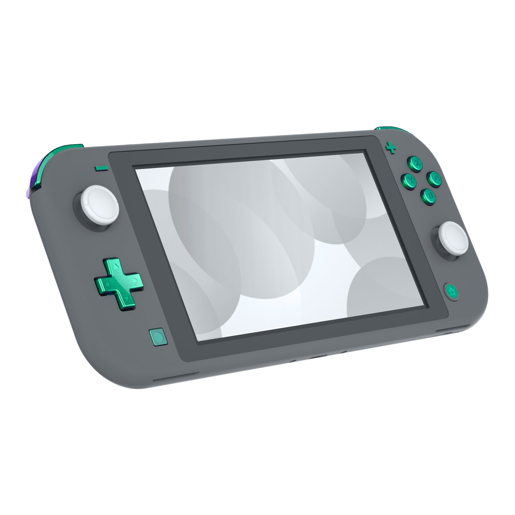 eXtremeRate Replacement Full Set Buttons for NS Switch Lite - Chameleon  Green Purple