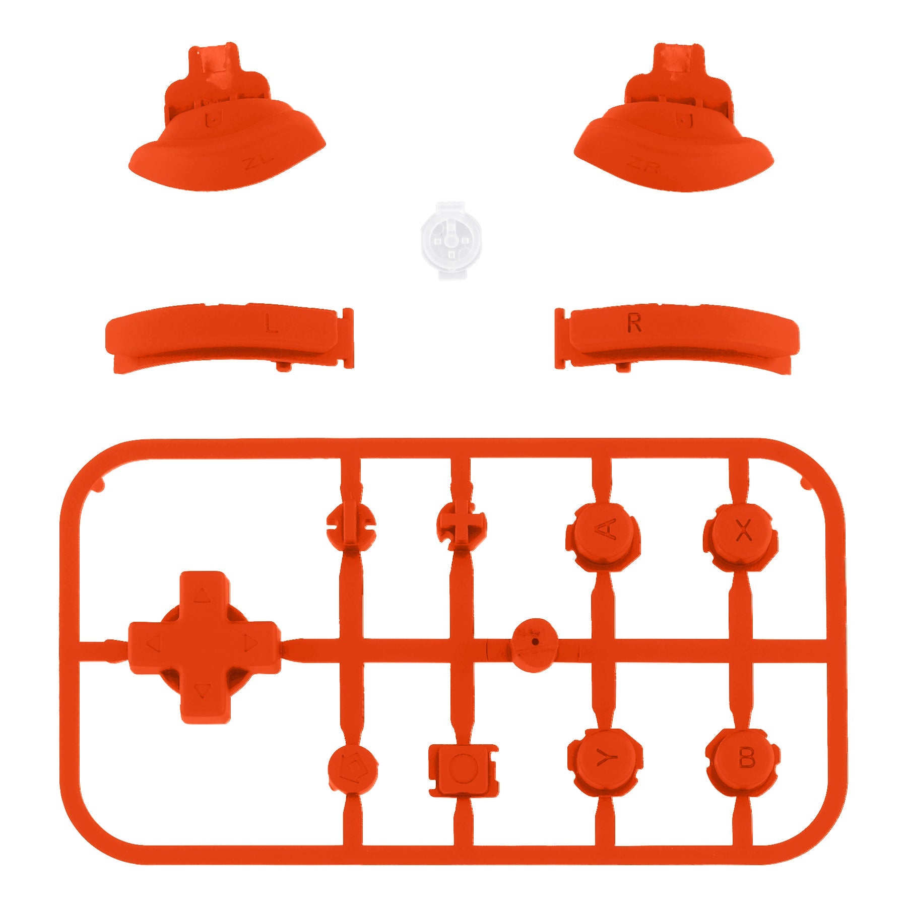 eXtremeRate Replacement Full Set Buttons for NS Switch Lite - Orange