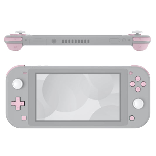 eXtremeRate Retail Cherry Blossoms Pink Replacement ABXY Home Capture Plus Minus Keys Dpad L R ZL ZR Trigger for Nintendo Switch Lite, Full Set Buttons Repair Kits with Tools for Nintendo Switch Lite - HL506