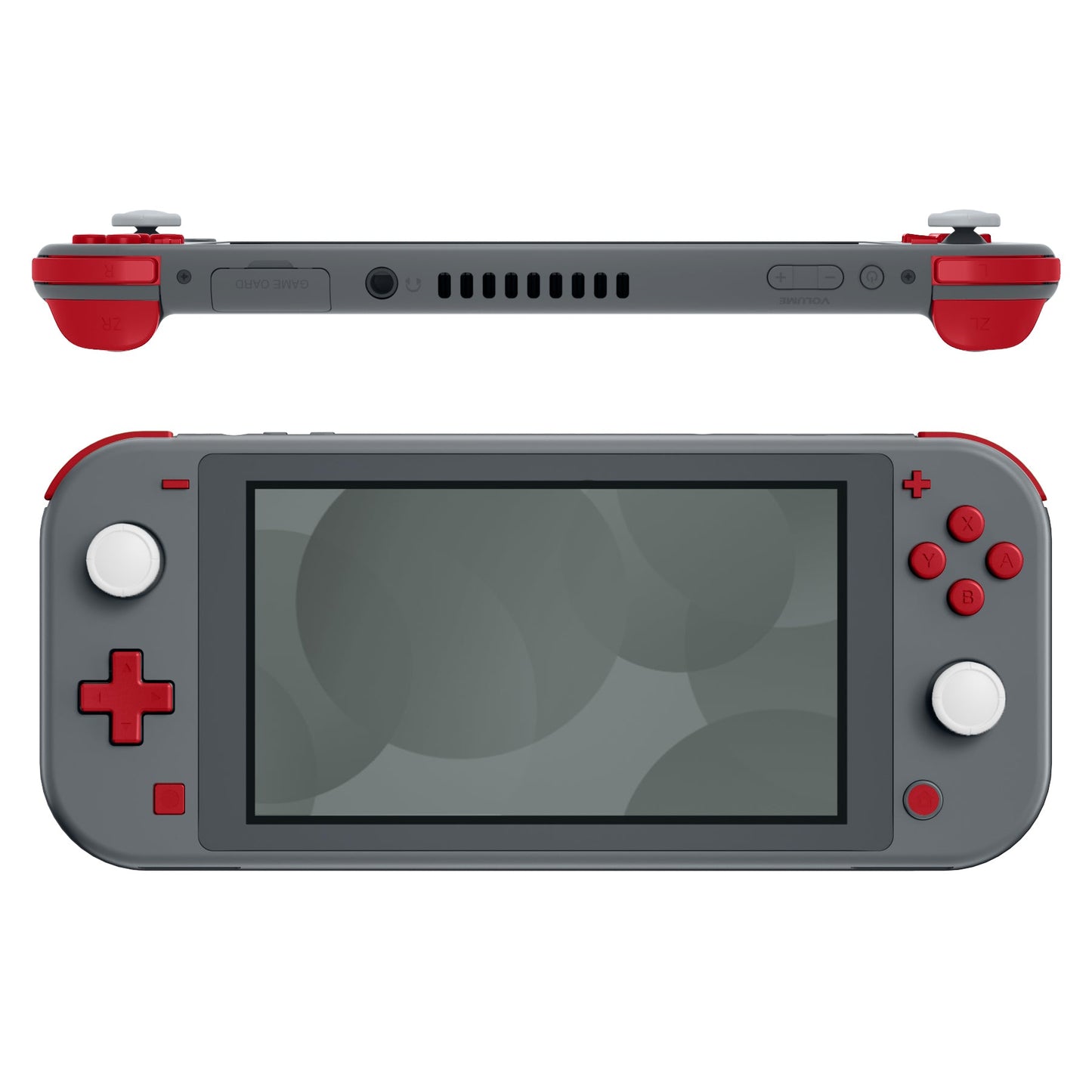 eXtremeRate Retail Passion Red Replacement ABXY Home Capture Plus Minus Keys Dpad L R ZL ZR Trigger for NS Switch Lite, Full Set Buttons Repair Kits with Tools for NS Switch Lite - HL532