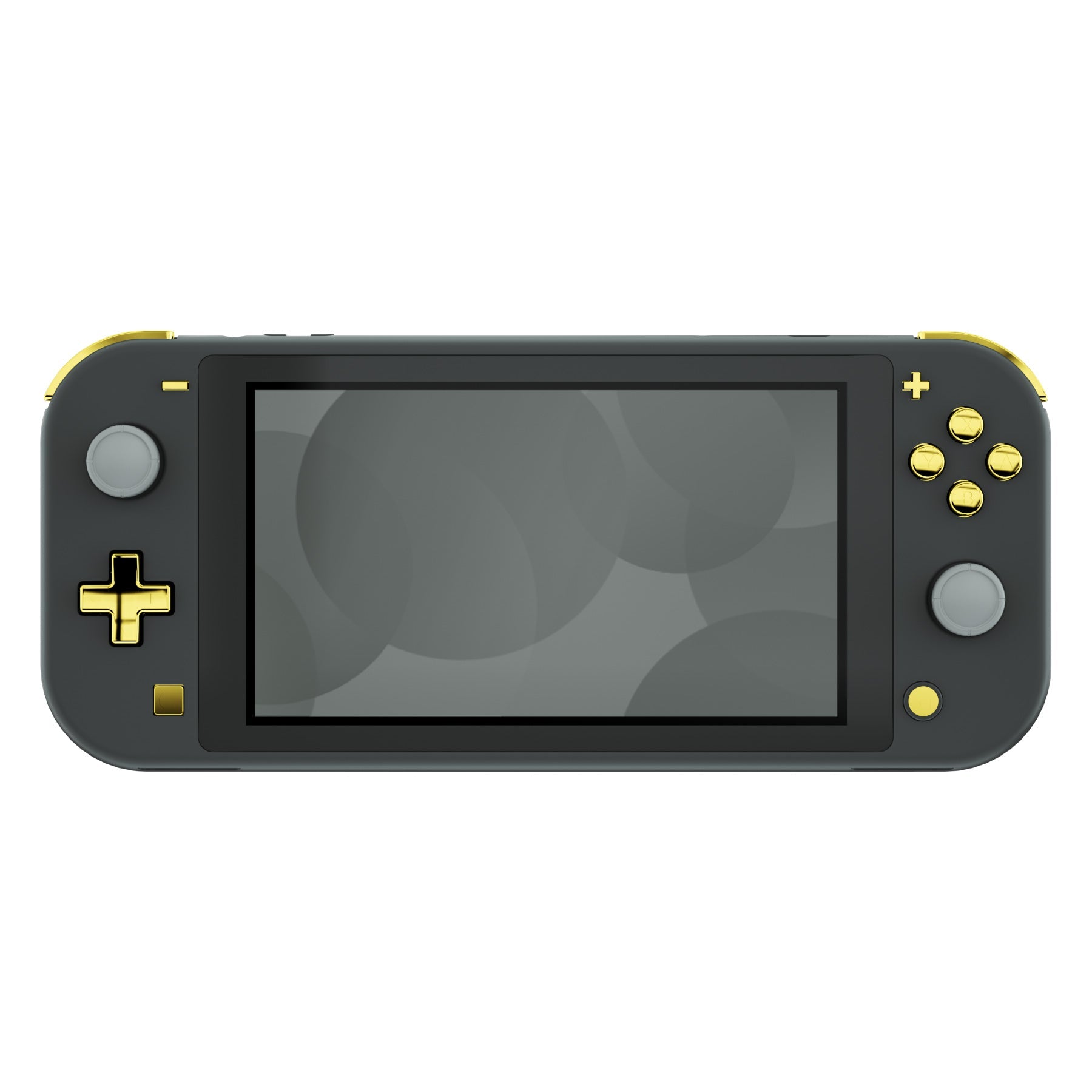 eXtremeRate Replacement Full Set Buttons for NS Switch Lite - Chrome Gold  Glossy