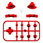 eXtremeRate Retail Chrome Red Glossy Replacement ABXY Home Capture Plus Minus Keys Dpad L R ZL ZR Trigger for NS Switch Lite, Full Set Buttons Repair Kits with Tools for NS Switch Lite - HL603