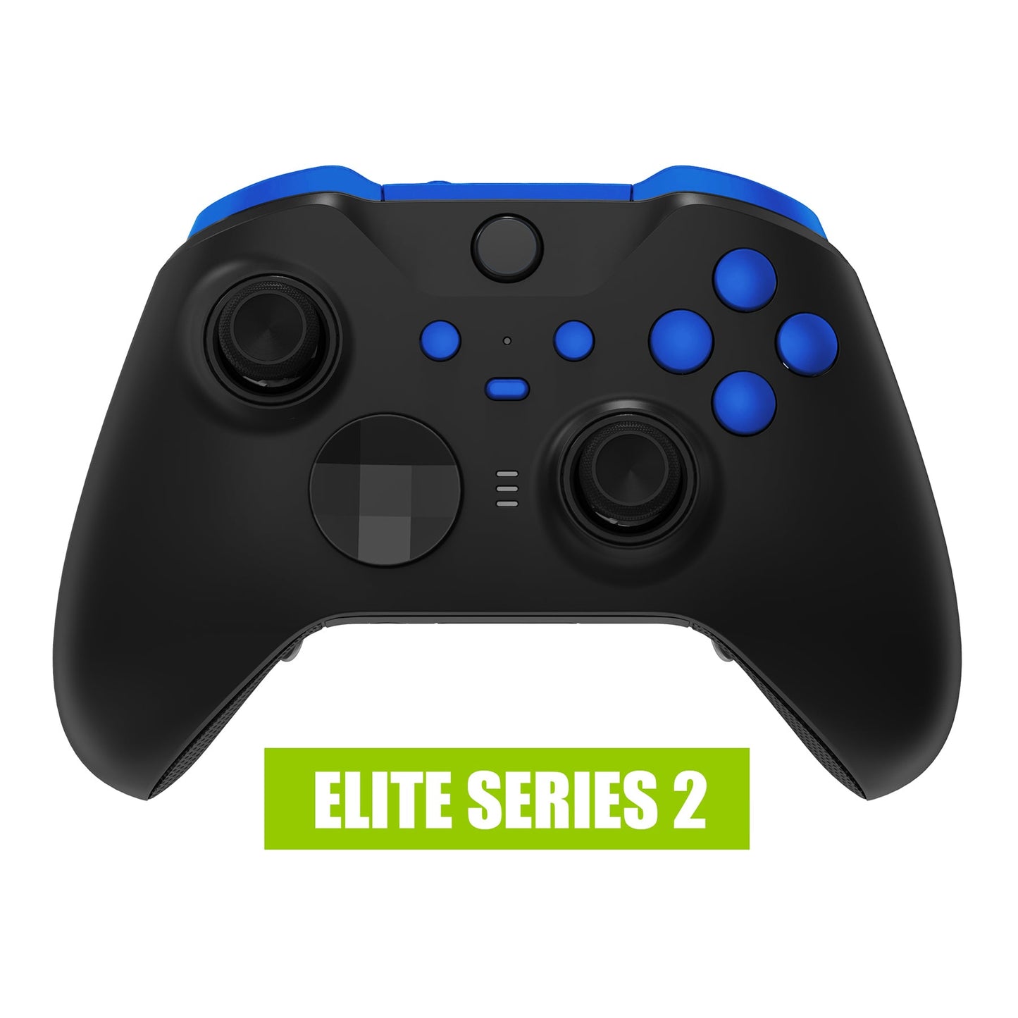 eXtremeRate Retail Blue Replacement Buttons for Xbox One Elite Series 2 Controller, LB RB LT RT Bumpers Triggers ABXY Start Back Sync Profile Switch Keys for Xbox One Elite V2 Controller (Model 1797 and Core Model 1797) - IL105