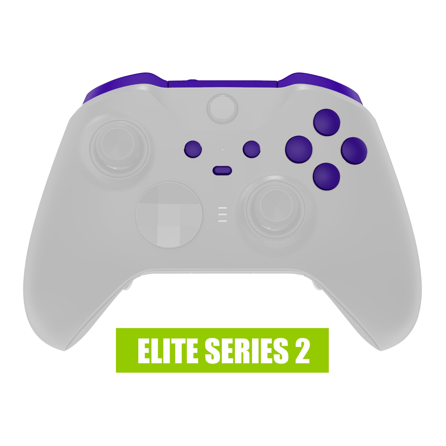 eXtremeRate Retail Purple Replacement Buttons for Xbox One Elite Series 2 Controller, LB RB LT RT Bumpers Triggers ABXY Start Back Sync Profile Switch Keys for Xbox One Elite V2 Controller (Model 1797 and Core Model 1797) - IL107
