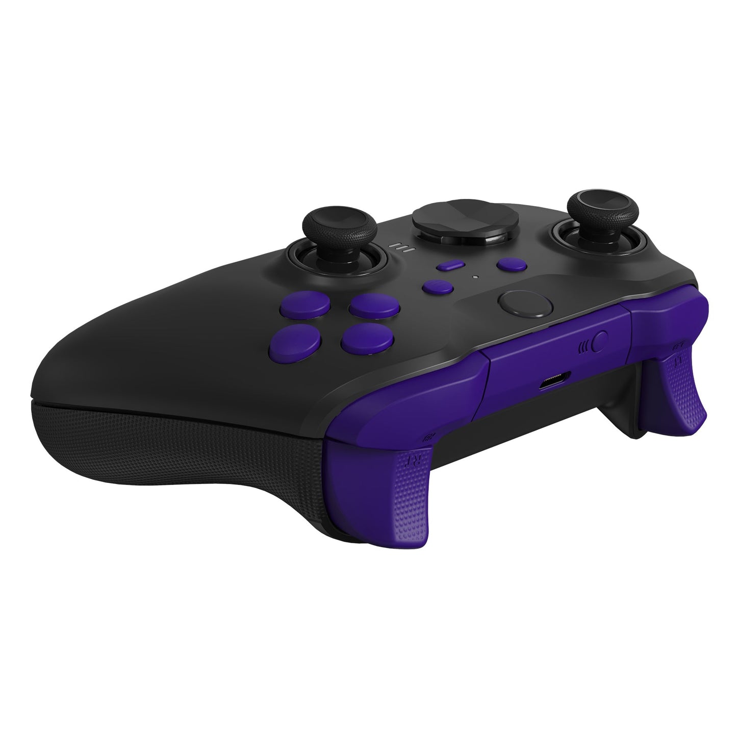 eXtremeRate Retail Purple Replacement Buttons for Xbox One Elite Series 2 Controller, LB RB LT RT Bumpers Triggers ABXY Start Back Sync Profile Switch Keys for Xbox One Elite V2 Controller (Model 1797 and Core Model 1797) - IL107