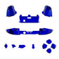 eXtremeRate Retail Chrome Blue Replacement Buttons for Xbox One Elite Series 2 Controller, LB RB LT RT Bumpers Triggers ABXY Start Back Sync Profile Switch Keys for Xbox One Elite V2 Controller (Model 1797 and Core Model 1797) - IL204