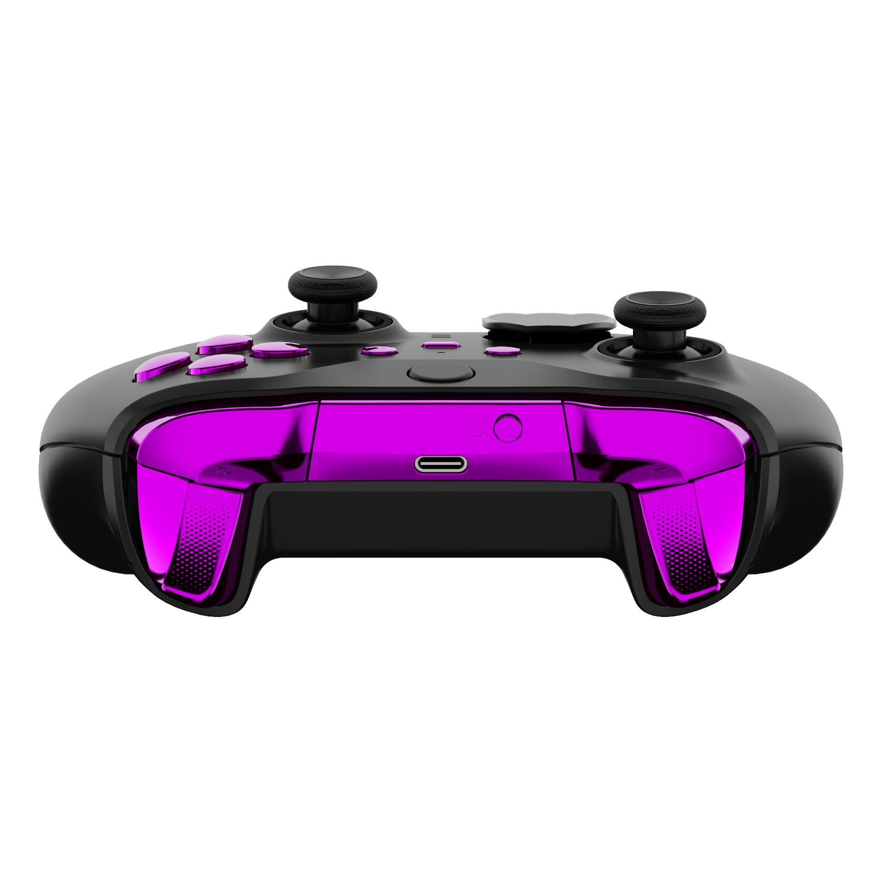 eXtremeRate Retail Chrome Purple Replacement Buttons for Xbox One Elite Series 2 Controller, LB RB LT RT Bumpers Triggers ABXY Start Back Sync Profile Switch Keys for Xbox One Elite V2 Controller (Model 1797 and Core Model 1797) - IL205