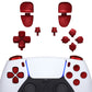 eXtremeRate Retail Replacement D-pad R1 L1 R2 L2 Triggers Share Options Face Buttons, Scarlet Red Full Set Buttons Compatible with ps5 Controller BDM-030 - JPF1003G3