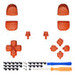 eXtremeRate Retail Replacement D-pad R1 L1 R2 L2 Triggers Share Options Face Buttons, Orange Full Set Buttons Compatible with ps5 Controller BDM-010 & BDM-020 - JPF1004G2
