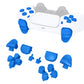eXtremeRate Retail Replacement D-pad R1 L1 R2 L2 Triggers Share Options Face Buttons, Blue Full Set Buttons Compatible with ps5 Controller BDM-010 & BDM-020 - JPF1005G2