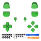 eXtremeRate Retail Replacement D-pad R1 L1 R2 L2 Triggers Share Options Face Buttons, Green Full Set Buttons Compatible with ps5 Controller BDM-010 & BDM-020 - JPF1006G2