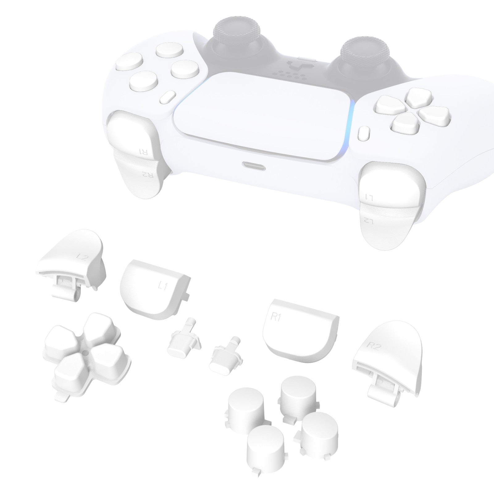 11in1 Full Set Buttons for PS5 Controller BDM-010/020 – eXtremeRate Retail