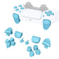 eXtremeRate Retail Replacement D-pad R1 L1 R2 L2 Triggers Share Options Face Buttons, Heaven Blue Full Set Buttons Compatible with ps5 Controller BDM-010 & BDM-020 - JPF1011G2