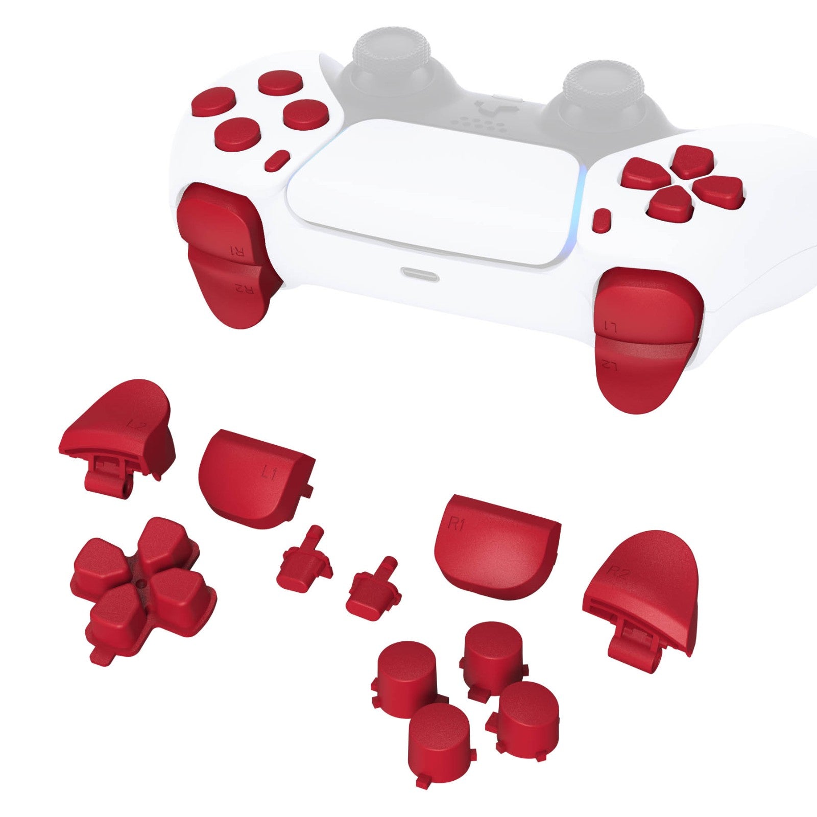 11in1 Full Set Buttons for PS5 Controller BDM-010/020 – eXtremeRate Retail