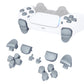 eXtremeRate Retail Replacement D-pad R1 L1 R2 L2 Triggers Share Options Face Buttons, New Hope Gray Full Set Buttons Compatible with ps5 Controller BDM-010 & BDM-020 - JPF1037G2