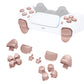 eXtremeRate Retail Replacement D-pad R1 L1 R2 L2 Triggers Share Options Face Buttons, Metallic Rose Gold Full Set Buttons Compatible With ps5 Controller BDM-010 & BDM-020 - JPF1040G2
