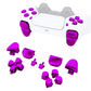 eXtremeRate Retail Replacement D-pad R1 L1 R2 L2 Triggers Share Options Face Buttons, Chrome Purple Full Set Buttons Compatible With ps5 Controller BDM-010 & BDM-020 - JPF2005G2