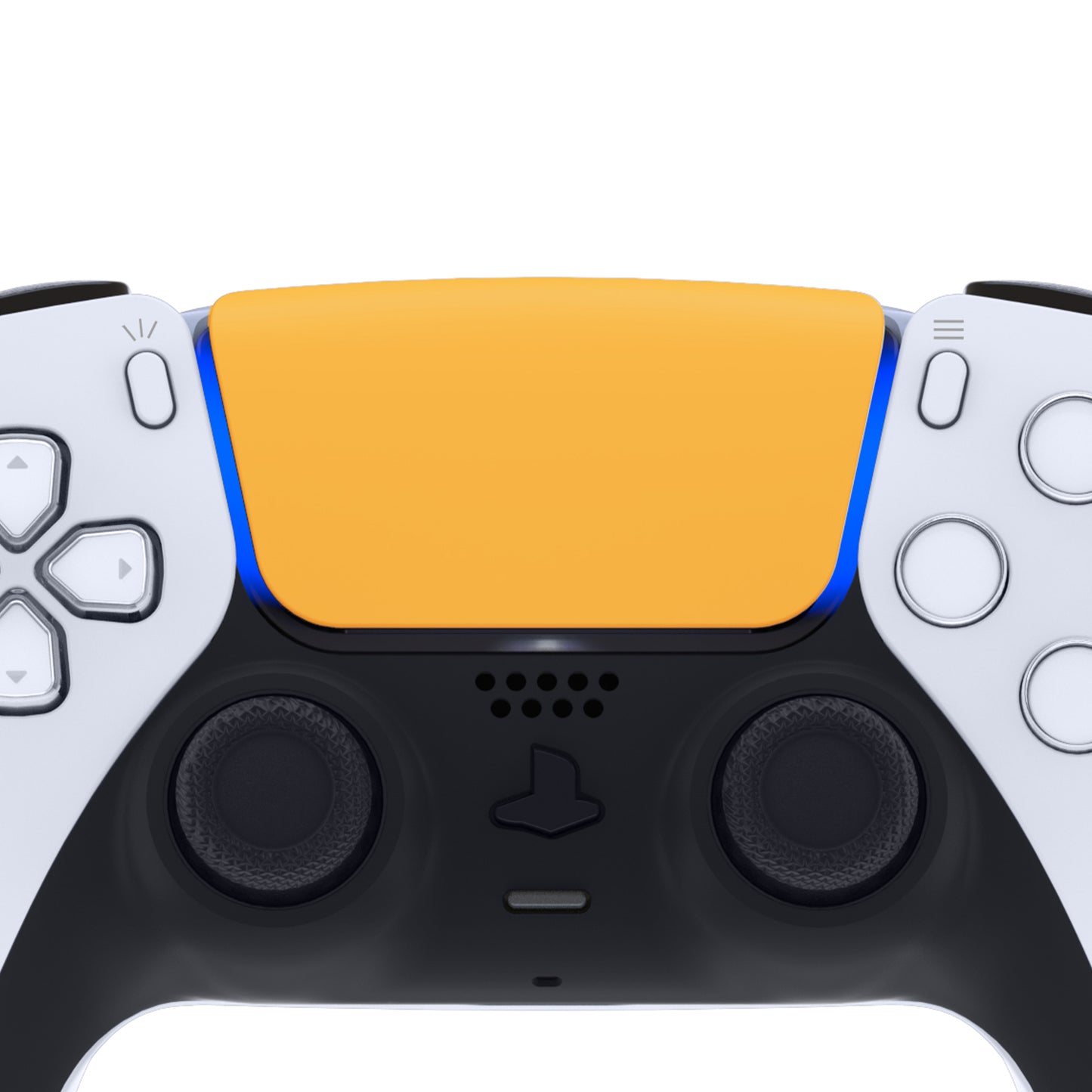 eXtremeRate Retail Caution Yellow Replacement Touchpad Cover Compatible with ps5 Controller BDM-010 BDM-020 & BDM-030, Custom Part Touch Pad Compatible with ps5 Controller - Controller NOT Included - JPF4008G3