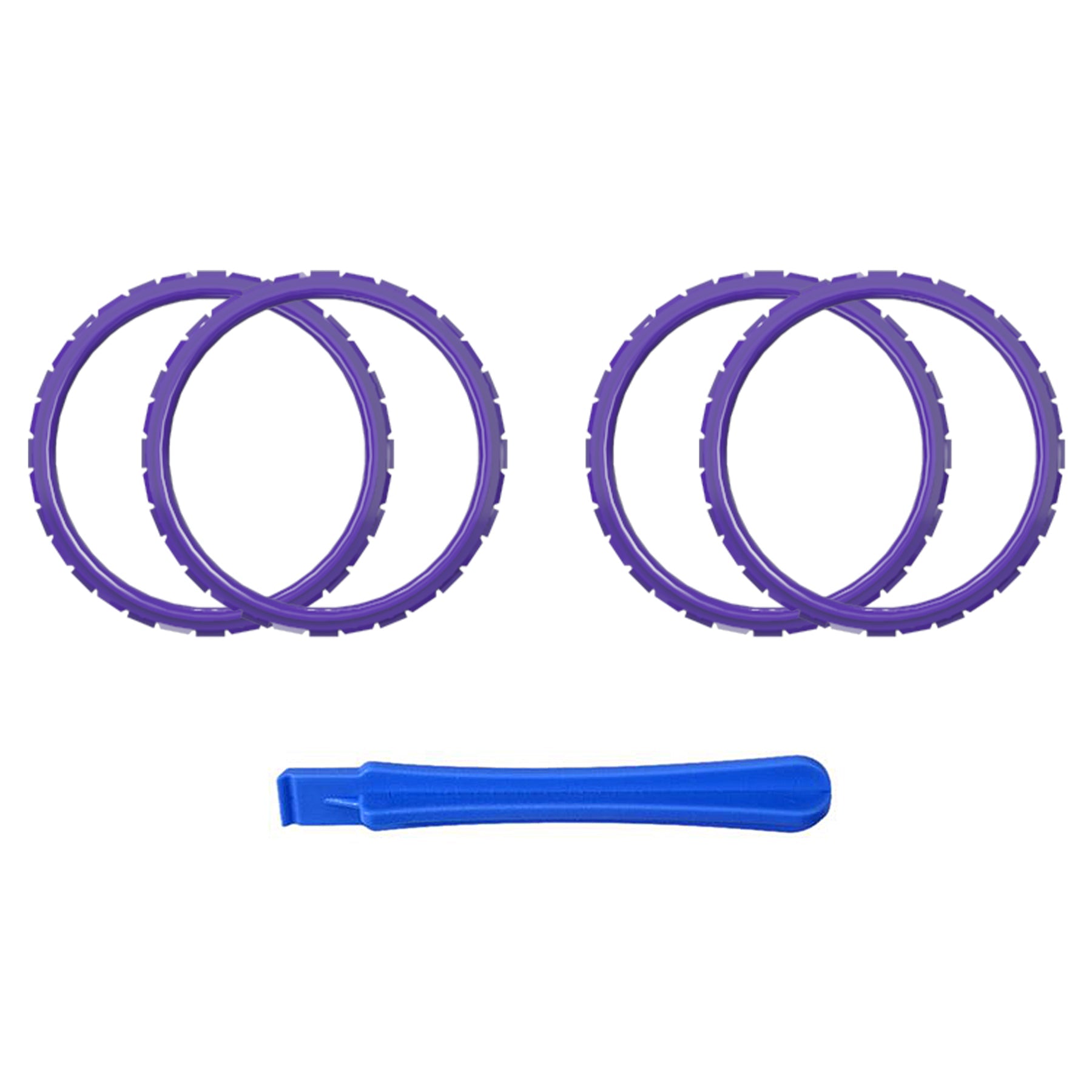 eXtremeRate Retail Purple Replacement Accessories for ps5 Controller, Custom Accent Rings for ps5 Controller - Controller NOT Included - JPF5007