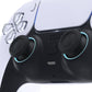 eXtremeRate Retail Heaven Blue Replacement Accessories for ps5 Controller, Custom Accent Rings for ps5 Controller - Controller NOT Included - JPF5012