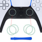 eXtremeRate Retail Light Cyan Replacement Accessories for ps5 Controller, Custom Accent Rings for ps5 Controller - Controller NOT Included - JPF5020