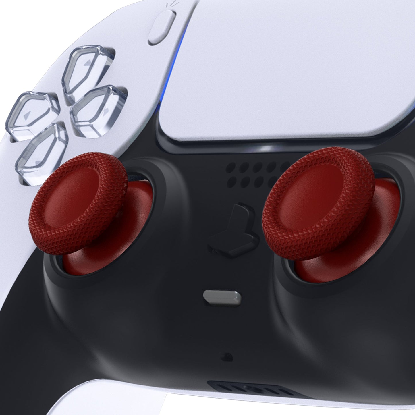 eXtremeRate Retail Carmine Red Replacement Thumbsticks for ps5 Controller, Custom Analog Stick Joystick Compatible with ps5, for ps4 All Model Controller - JPF601