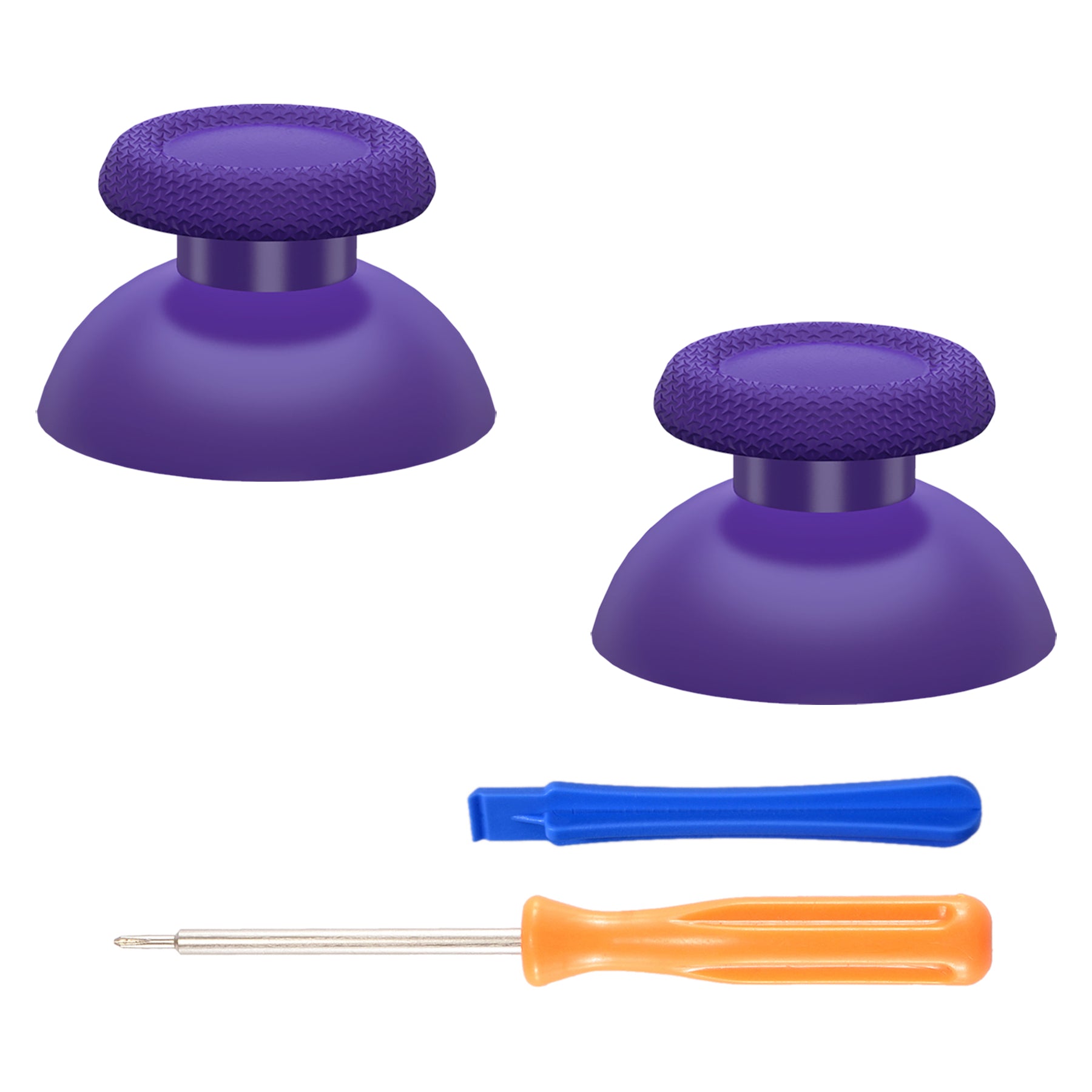 eXtremeRate Replacement Thumbsticks Analog Stick Joystick Compatible with PS5 & PS4 All Model Controller - Purple