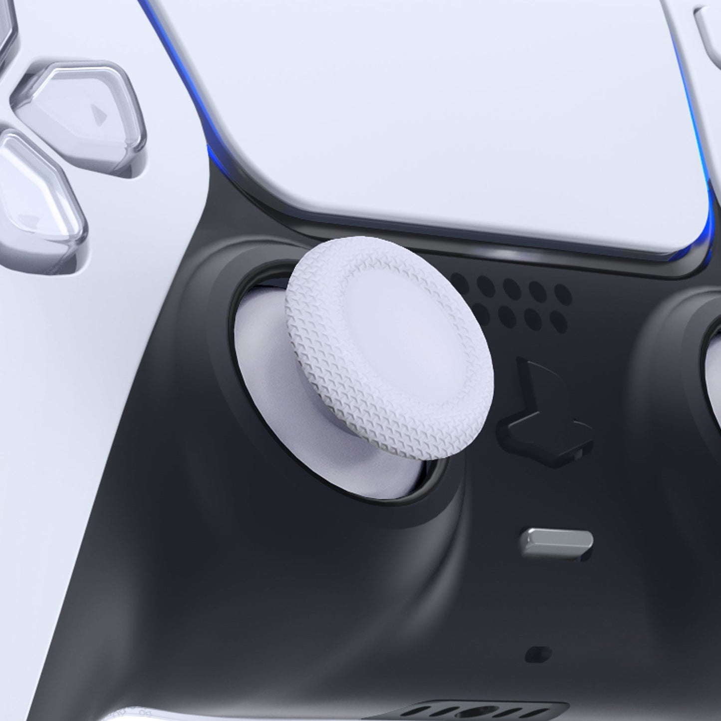 eXtremeRate Retail White Replacement Thumbsticks for ps5 Controller, Custom Analog Stick Joystick Compatible with ps5, for ps4 All Model Controller - JPF606