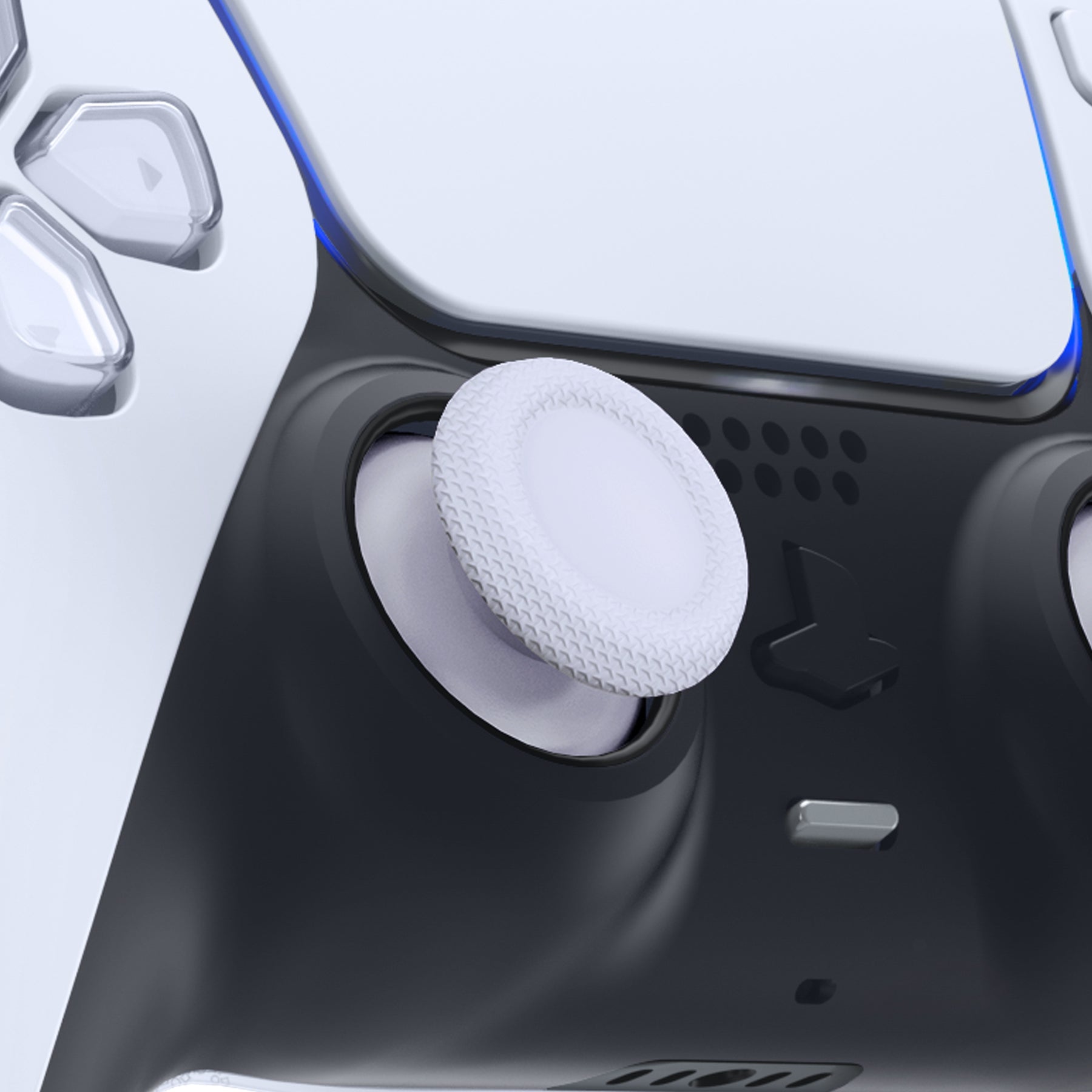 eXtremeRate Retail White Replacement Thumbsticks for ps5 Controller, Custom Analog Stick Joystick Compatible with ps5, for ps4 All Model Controller - JPF606
