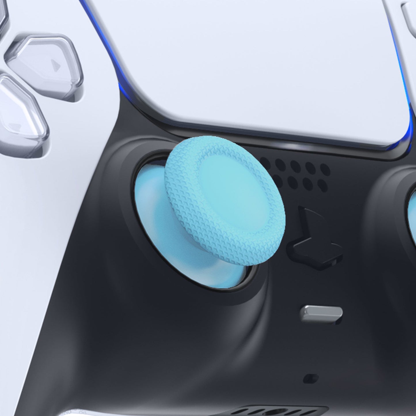 eXtremeRate Retail Heaven Blue Replacement Thumbsticks for ps5 Controller, Custom Analog Stick Joystick Compatible with ps5, for ps4 All Model Controller - JPF612