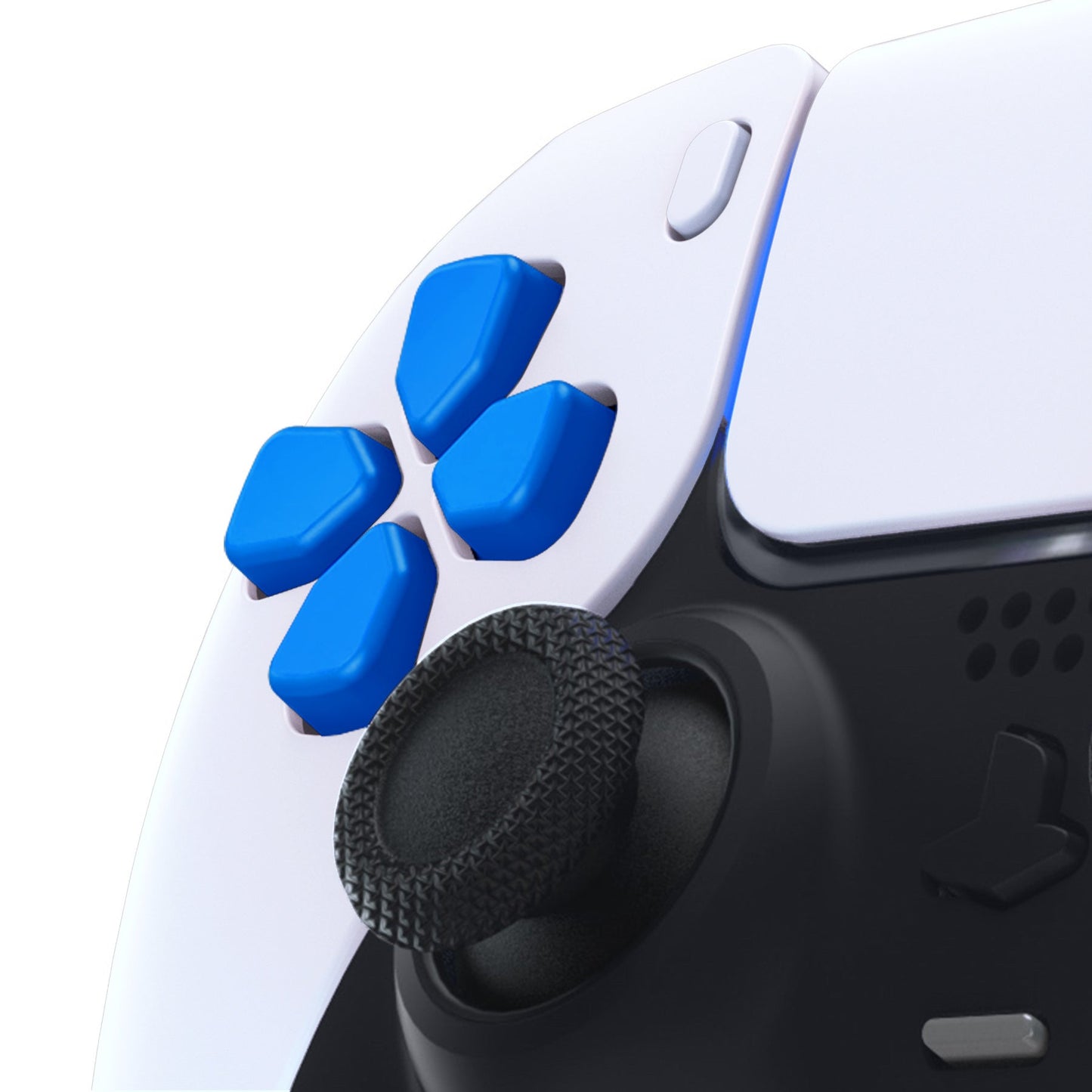 eXtremeRate Retail Ergonomic Split Dpad Buttons (SDP Buttons) for ps5 Controller, Blue Independent Dpad Direction Buttons for ps5, for ps4 All Model Controller - JPF8015