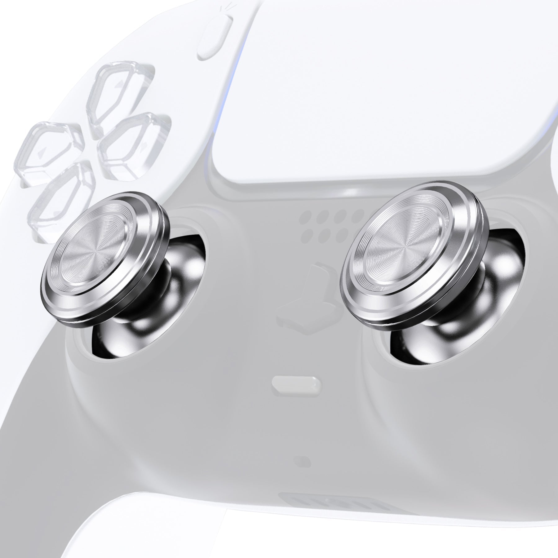 eXtremeRate Custom Silver Metal Thumbsticks for PS5 Controller, Replacement  Aluminum Analog Stick Joystick for PS4 Controller - Controller NOT Included  – eXtremeRate Retail