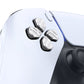 eXtremeRate Retail Silver Metal Dpad ABXY Buttons for ps5 Controller, Custom Replacement Aluminum Action Buttons & Direction Keys for ps5 Controller - Controller NOT Included - JPFD002