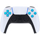 eXtremeRate Retail Blue Metal Dpad ABXY Buttons for ps5 Controller, Custom Replacement Aluminum Action Buttons & Direction Keys for ps5 Controller - Controller NOT Included - JPFD004