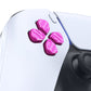 eXtremeRate Retail Purple Metal Dpad ABXY Buttons for ps5 Controller, Custom Replacement Aluminum Action Buttons & Direction Keys for ps5 Controller - Controller NOT Included - JPFD005