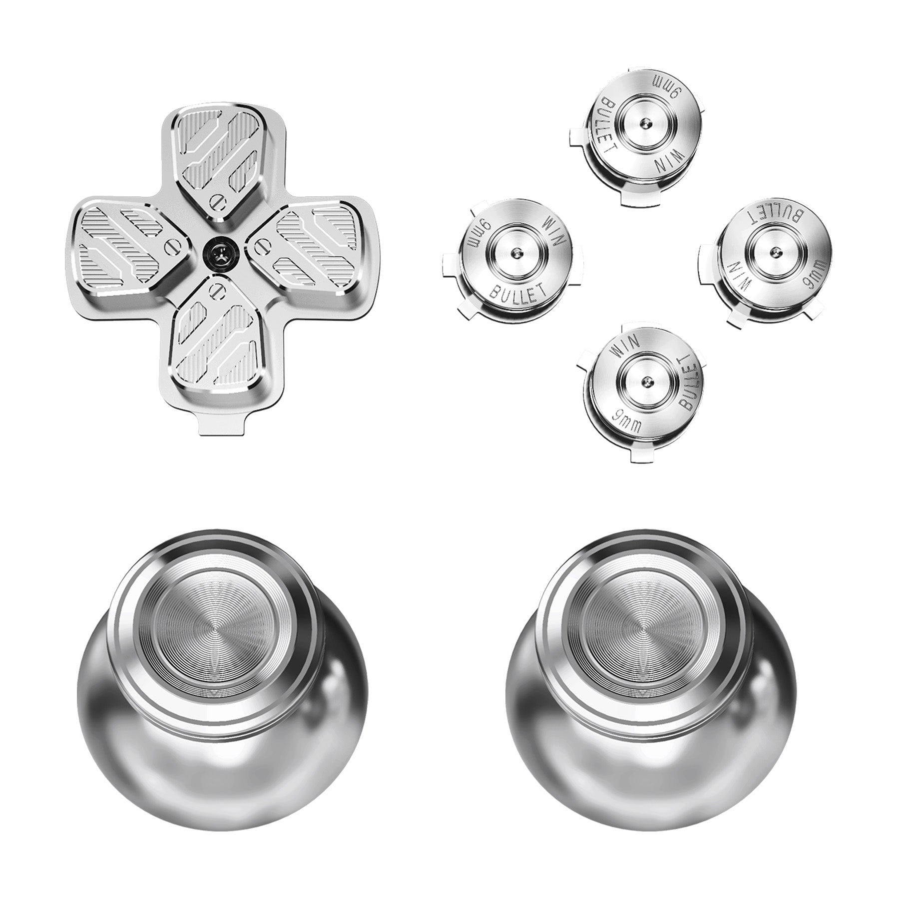 Silver Metal Buttons