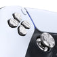 eXtremeRate Retail Silver Metal Thumbsticks Dpad ABXY Buttons Kit for ps5 Controller, Custom Replacement Aluminum Analog Thumbsticks & Action Buttons & Direction Keys for ps5 Controller - Controller NOT Included - JPFE002