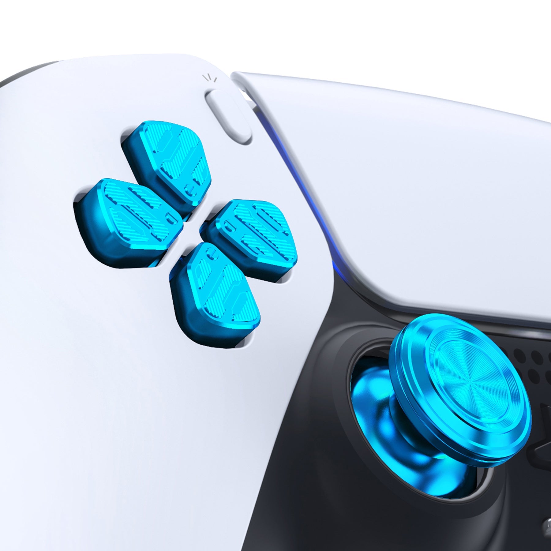 eXtremeRate Blue Metal Thumbsticks Dpad ABXY Buttons for PS5 Controller, Custom  Replacement Aluminum Analog Thumbsticks & Action Buttons & Direction Keys  for PS5 Controller - Controller NOT Included – eXtremeRate Retail