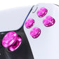 eXtremeRate Retail Purple Metal Thumbsticks Dpad ABXY Buttons Kit for ps5 Controller, Custom Replacement Aluminum Analog Thumbsticks & Action Buttons & Direction Keys for ps5 Controller - Controller NOT Included - JPFE005
