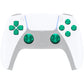 eXtremeRate Retail Green Metal Thumbsticks Dpad ABXY Buttons Kit for ps5 Controller, Custom Replacement Aluminum Analog Thumbsticks & Action Buttons & Direction Keys for ps5 Controller - Controller NOT Included - JPFE006