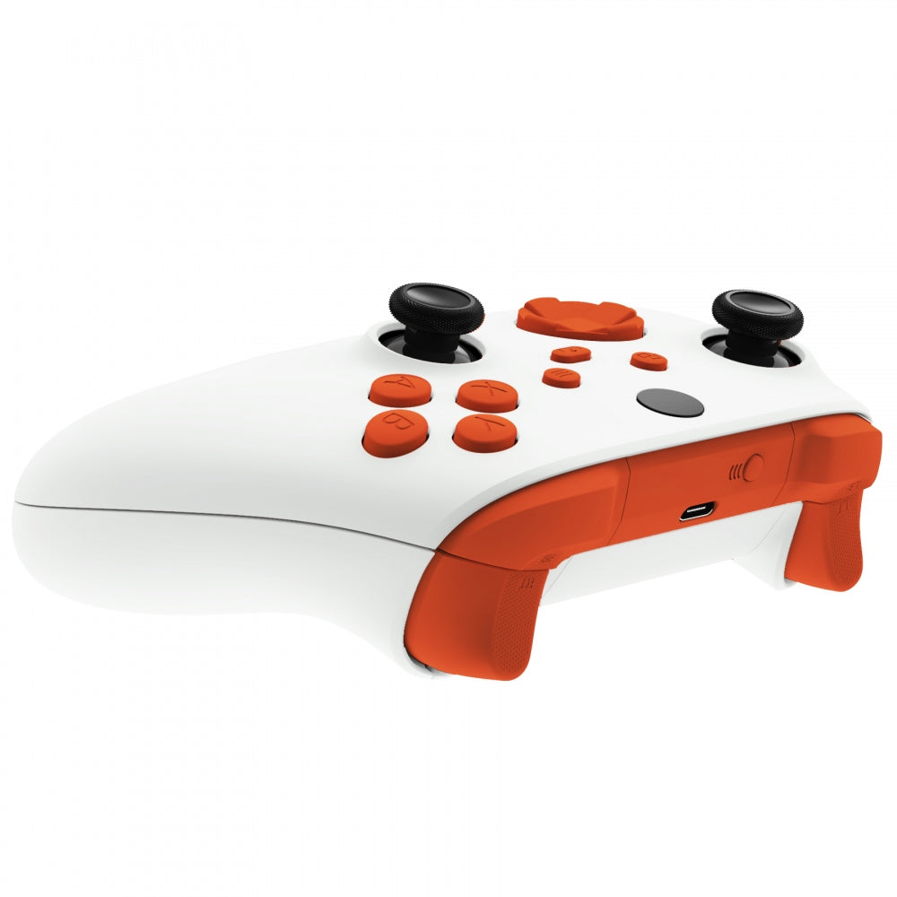 eXtremeRate Retail Orange Replacement Buttons for Xbox Series S & Xbox Series X Controller, LB RB LT RT Bumpers Triggers D-pad ABXY Start Back Sync Share Keys for Xbox Series X/S Controller - JX3104