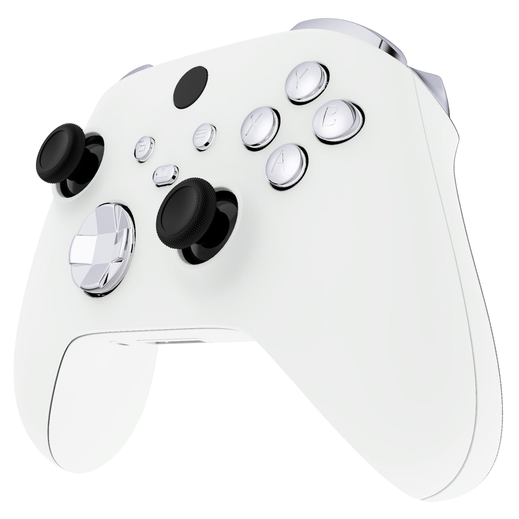 eXtremeRate Replacement Full Set Buttons for Xbox Series X & S Controller -  Chrome Silver