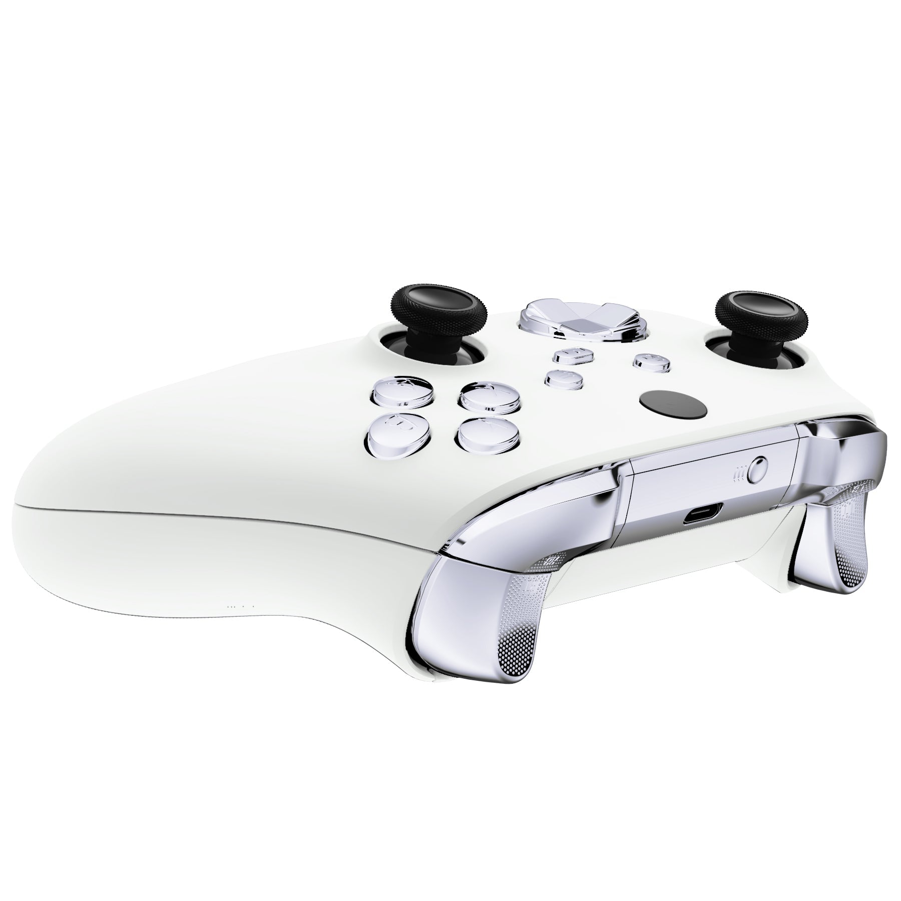 eXtremeRate Replacement Full Set Buttons for Xbox Series X & S Controller -  Chrome Silver