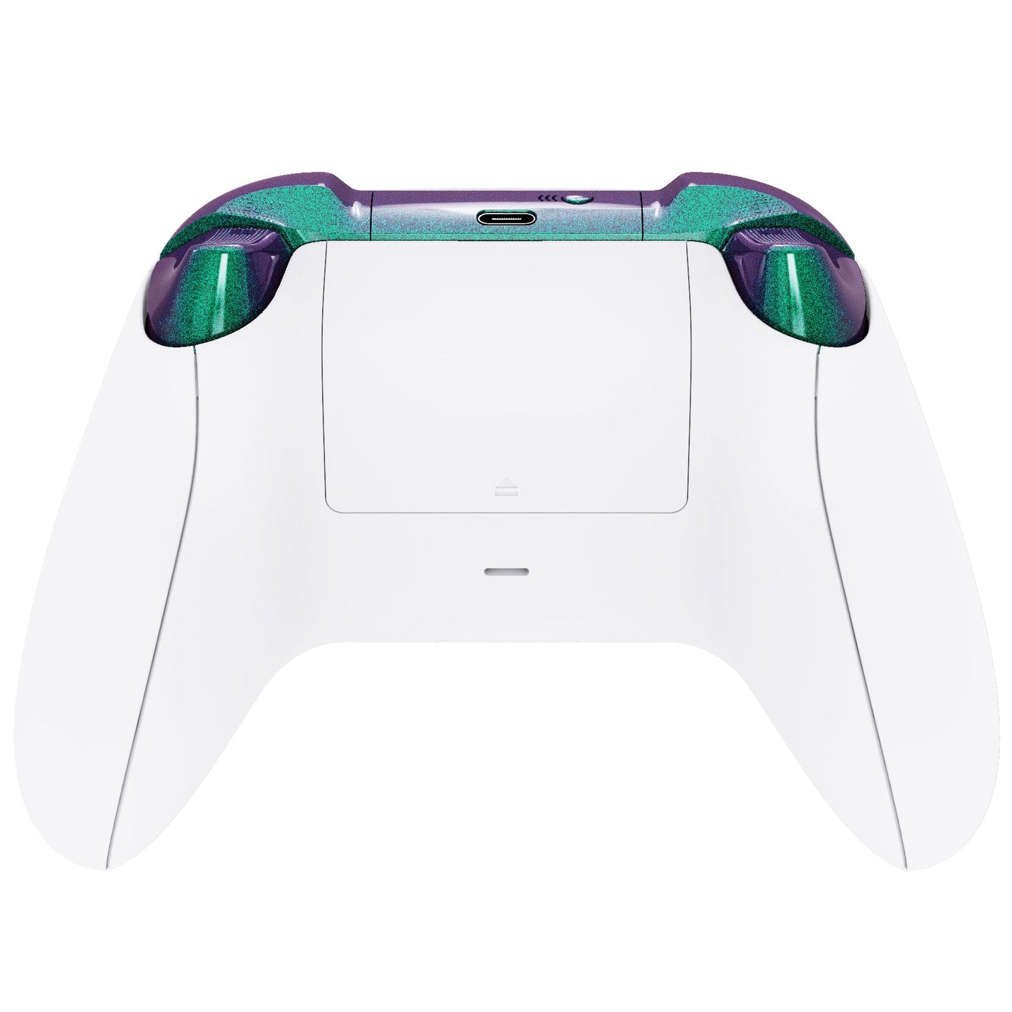 eXtremeRate Retail No Letter Imprint Custom Full Set Buttons for Xbox Series X/S Controller, Chameleon Green Purple Replacement Accessories Bumpers Triggers Dpad ABXY Buttons for Xbox Series X/S, Xbox Core Controller - JX3502