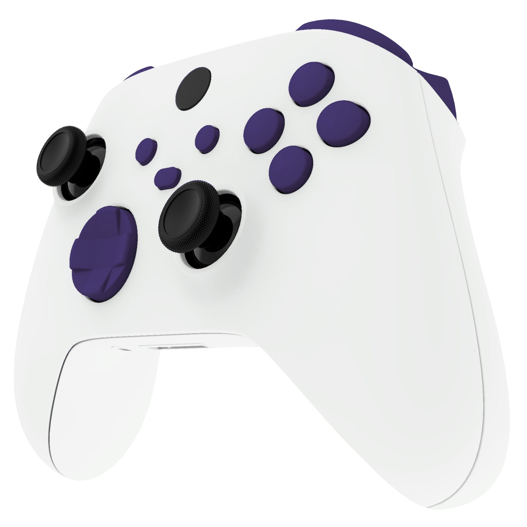 eXtremeRate Retail No Letter Imprint Custom Full Set Buttons for Xbox Series X/S Controller, Purple Replacement Accessories Bumpers Triggers Dpad ABXY Buttons for Xbox Series X/S, Xbox Core Controller - JX3507
