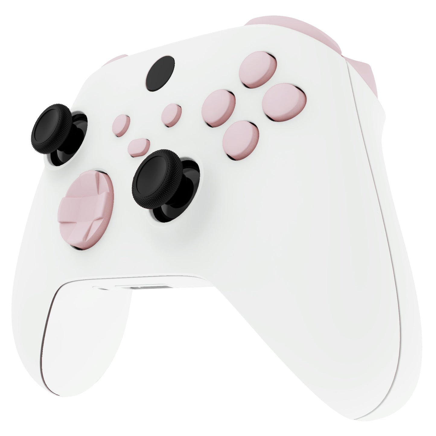 eXtremeRate Retail No Letter Imprint Custom Full Set Buttons for Xbox Series X/S Controller, Cherry Blossoms Pink Replacement Accessories Bumpers Triggers Dpad ABXY Buttons for Xbox Series X/S, Xbox Core Controller - JX3512