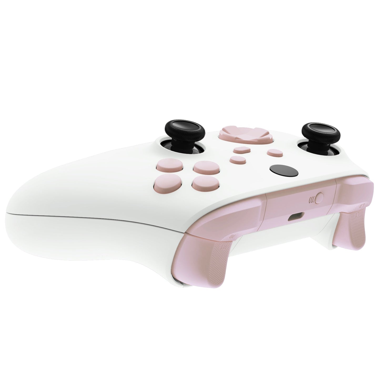 eXtremeRate Retail No Letter Imprint Custom Full Set Buttons for Xbox Series X/S Controller, Cherry Blossoms Pink Replacement Accessories Bumpers Triggers Dpad ABXY Buttons for Xbox Series X/S, Xbox Core Controller - JX3512